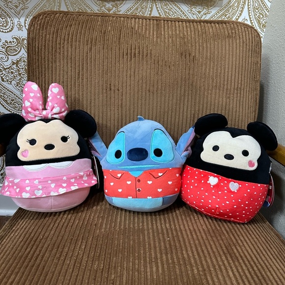 Disney Plush Toy Set - Minnie, Stitch, Mickey - Squishmallow - Picture 2 of 3